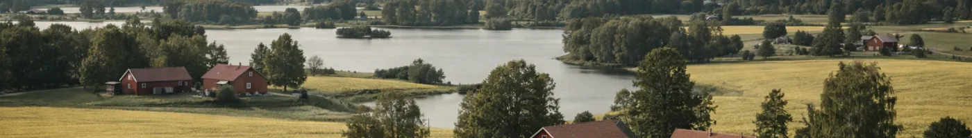 Landskap med rapsfält