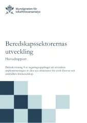  Beredskapssektorernas utveckling - Huvudrapport