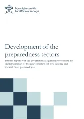 Development of the preparedness sectors