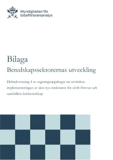 Beredskapssektorernas utveckling - Bilaga