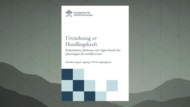 En bild som visar framsidan på rapporten Handlingskraft